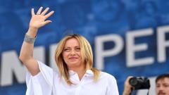 Italian politician Giorgia Meloni